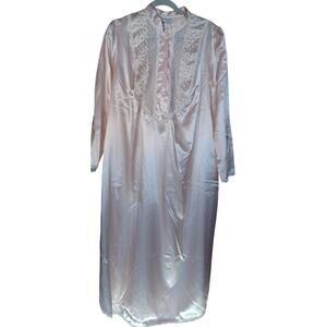 New VTG Amanda Stewart Nightgown Petite Large Cottagecore Grannycore Pink Lace